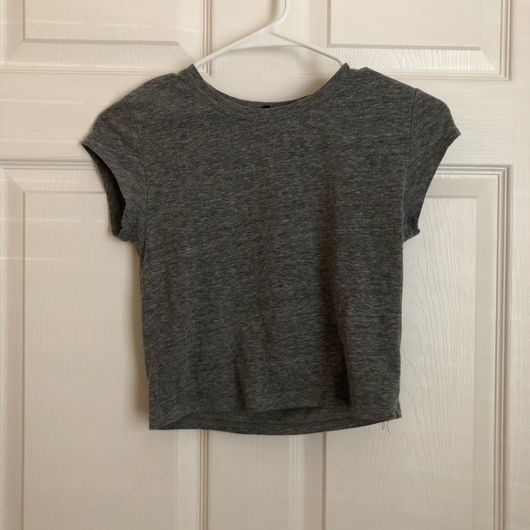 plain crop top shirts